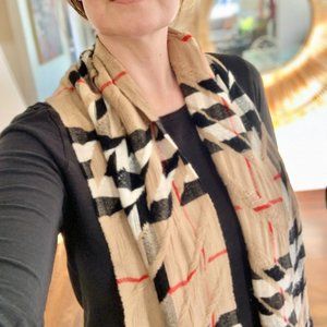 S O L D - Limited Edition BURBERRY Cashmere Exaggerated Check Scarf (Archive)